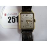 Lord Elgin; A Vintage Art Deco Style Wristwatch, the signed dial with dot markers and seconds