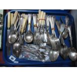 A Set of Ten Hallmarked Silver Old English Pattern Teaspoons, hallmarked silver coffee spoons,