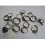 A Collection of Assorted Dress Rings, including "925".