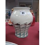 A Design Consort (Moorcroft's sister company) Vase, shape 146/7, printed marks, 17cm high.