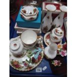Royal Albert 'Old Country Roses' Photo Frames, Vases, T.V. Cup and Saucers, Basket, etc, other