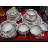 Shelley China Floral Tea Service, of thirty pieces, circa 1920's '10775':- One Tray