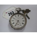Spaul & Johnson London; An Openface Pocketwatch, the signed dial with black Roman numerals and