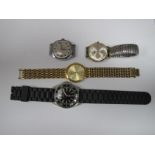 Seiko Modern Gold Plated Gent's Wristwatch, Citron divers style wristwatch, Sekonda wristwatch
