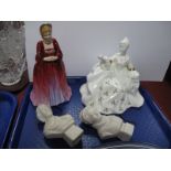 Royal Doulton China Figurine, Antoinette HN 2326, Paragon 'Lady Elizabeth', Parian busts of