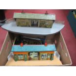 A Quantity of Mainly Pre-War Hornby 'O' Gauge Lineside Accessories, including two stations, signals,