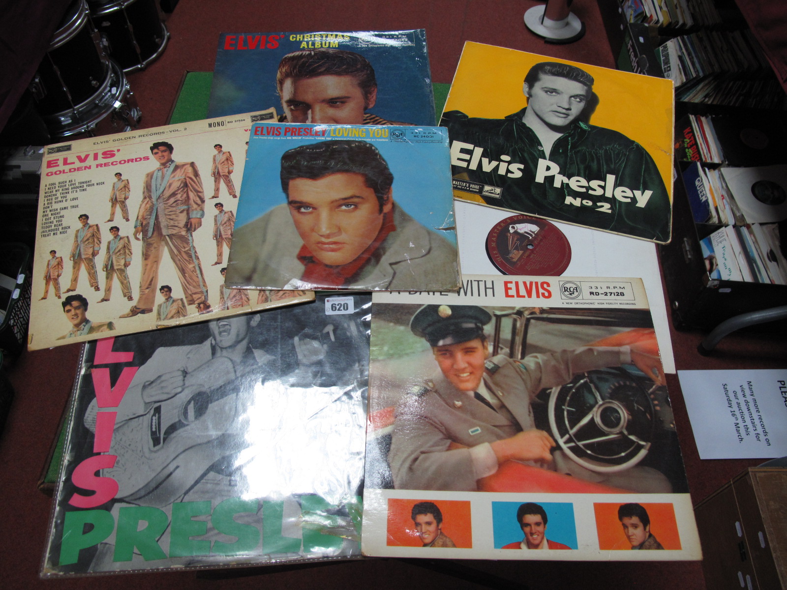 Elvis Presley LP's; to include 1st LP 'same title', HMV 1956, CLP 1093; 'Elvis Presley No 2' HMV 19,