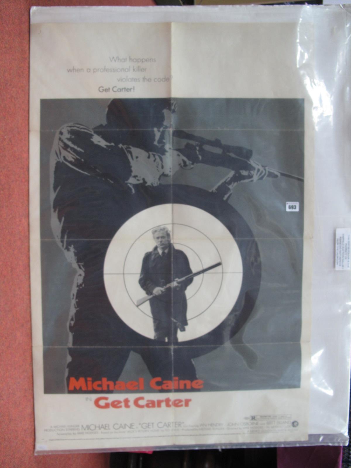 Pop Culture: 'Get Carter' film poster (1971), starring Michael Caine, MGM (US edition), 104 x 68.5cm