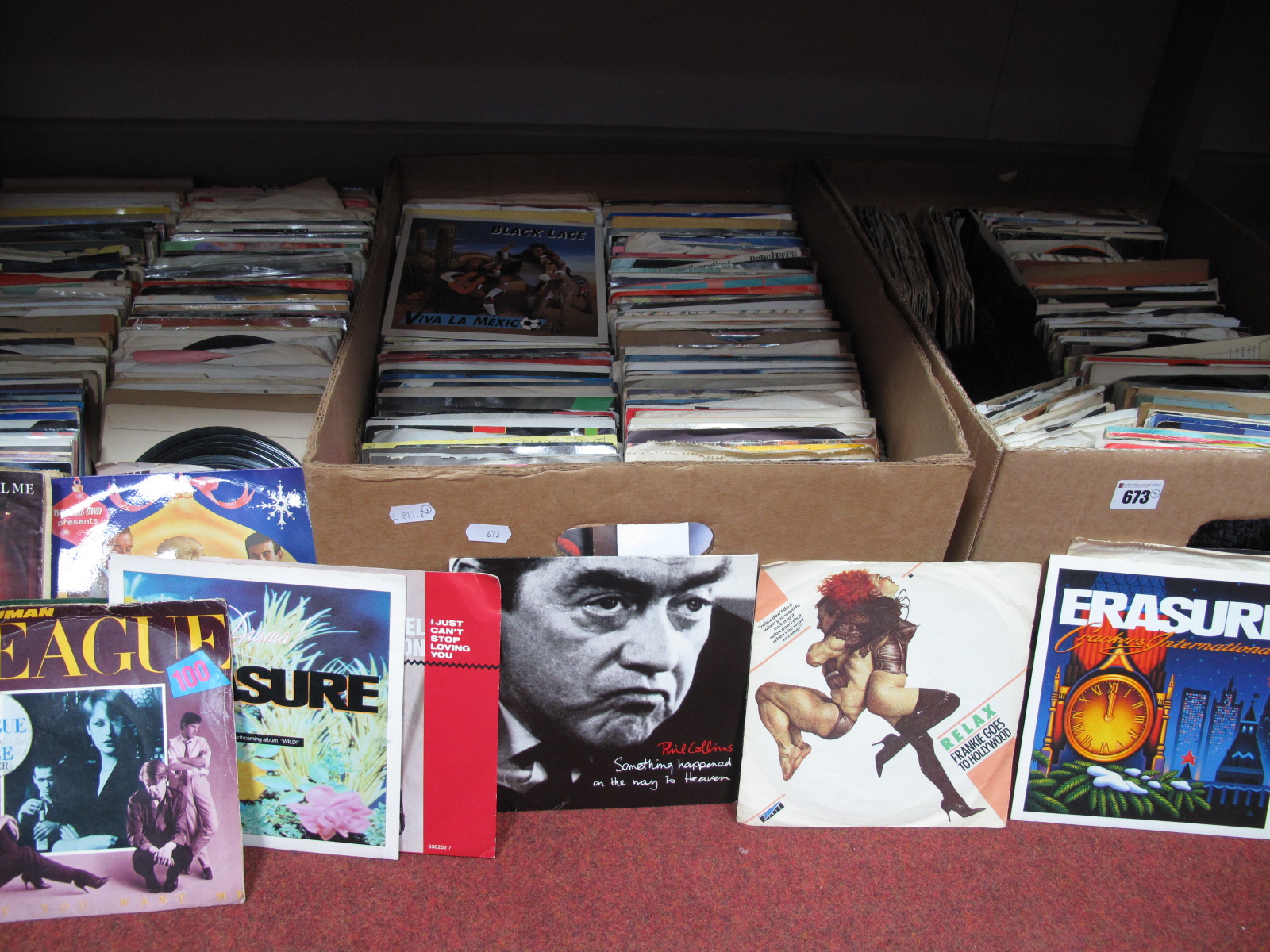 A Large Collection of 45RPM's, mixed genres - mostly 1960's -1980's including Michael Jackson,