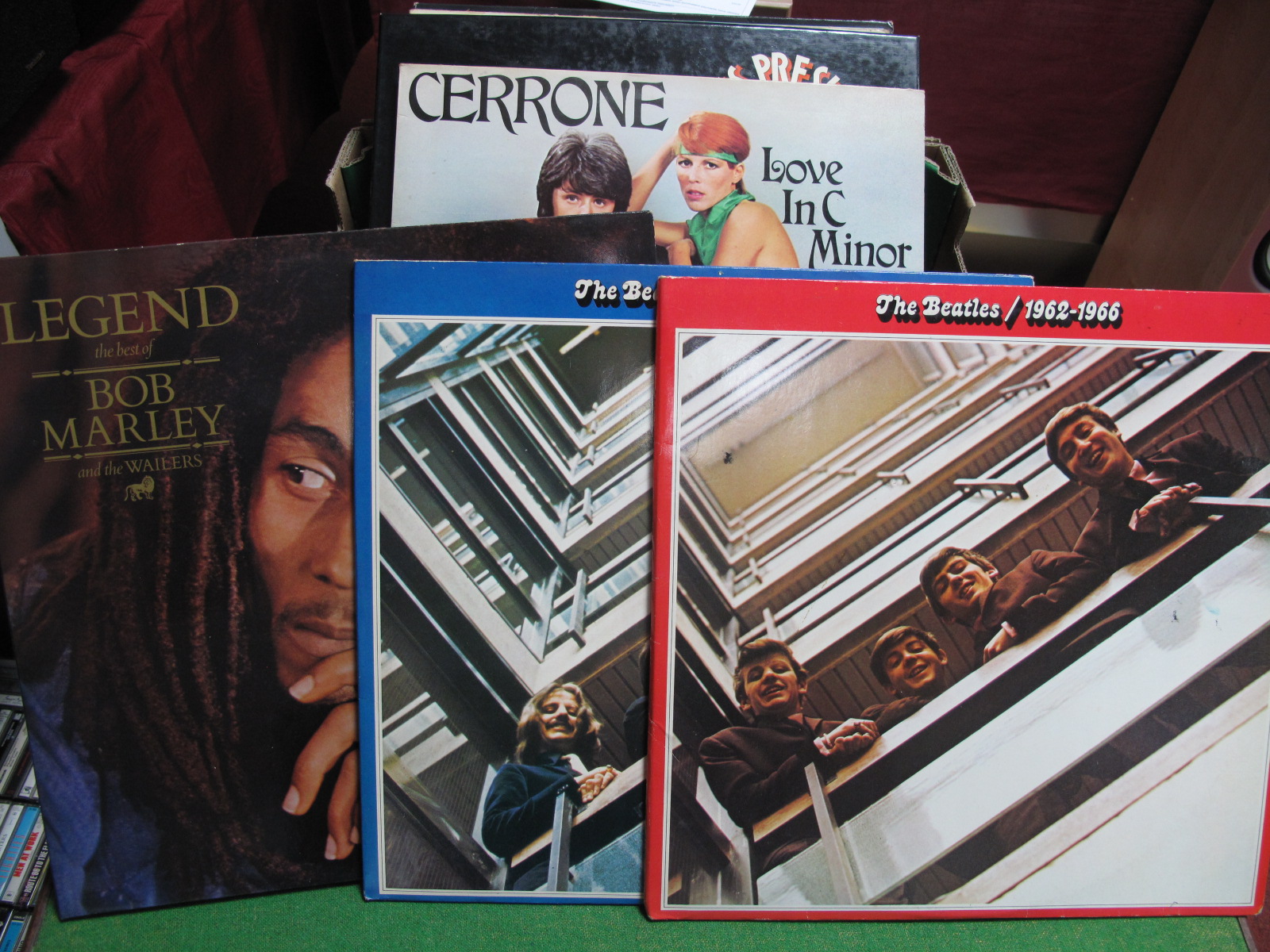 L.P's to Include: Elvis Presley's Greatest Hits, (six L.P box set), Cerrone 'Love In C Minor L.P (