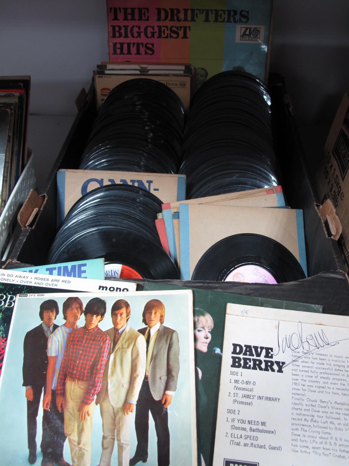 A Mixed Collection of L.P's, E.P's and 45's, to include Rolling Stones, Dave Berry (signed EP),