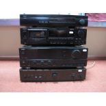 Audio - An Aiwa AMP XA-005, a Denon DRM-710 cassette deck, Rotel RA-960BX stereo integrated amp