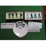 Beatles - Set of Four 'Abbey Road' (8th August 1969) Diecast Figures; a set of four 'Help' Beatles