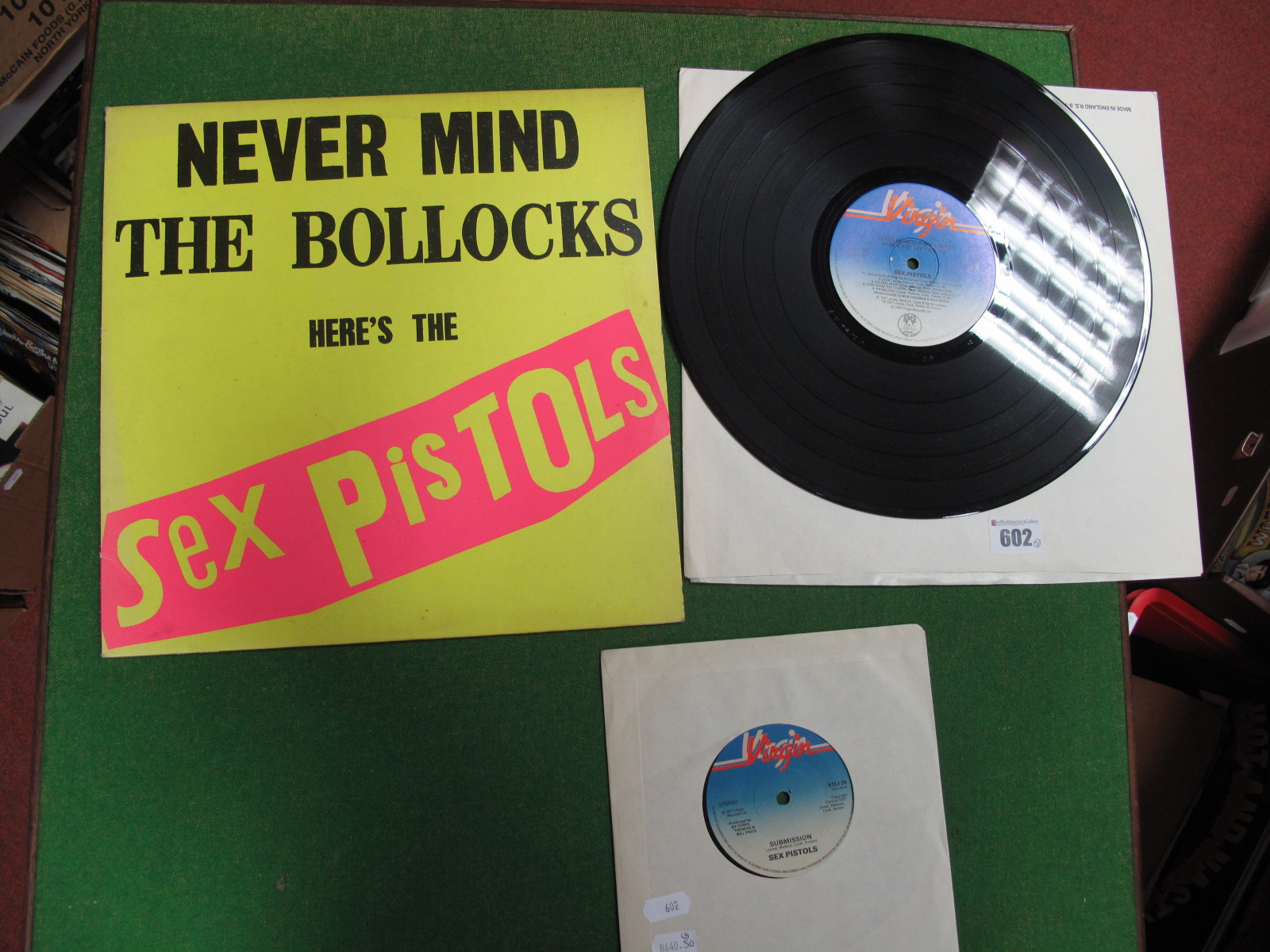 Sex Pistols: 'Never Mind the B****ks' LP V2086, eleven track rear sleeve, excluding 'Submission',