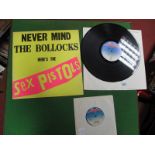 Sex Pistols: 'Never Mind the B****ks' LP V2086, eleven track rear sleeve, excluding 'Submission',