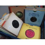 A Collection of Over Fifty Beatles, Hollies and Rockin Berries, 45's/EP's:- One Tray