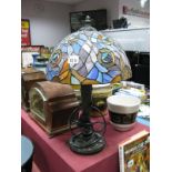 A Tiffany Style Table Lamp, 46cm high.