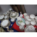 Paragon 'Belinda', Czech, Myott and Other Teaware:- Two Trays