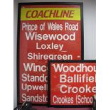 Coachline Sheffield Bus Rolls Framed: Prince of Wales Road, Wisewood, Loxley, Shiregreen, Wincobank,