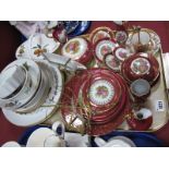 A Collection of Limoges Cabinet Trinkets, Royal Worcester 'Evesham' and 'Arden' dinnerware:- One