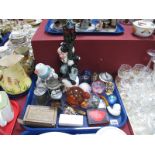 Cilibri Table Lighters, glass paperweights, The Wallace Automatic Cigarette Case, pipe, etc:- One