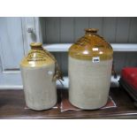 Two Wm Stones Ltd Wine, Spirit Merchants, Pack Horse Yard, Huddersfield Stoneware Bottles. (2)