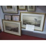 A Pair of XIX Century Style Signed Limited Edition Prints, views of Falmouth, signed in pencil Colin