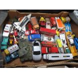 A Box of Diecast Vehicles, by Dinky, Corgi and others.