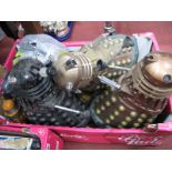 Chinese Remote Control Model Daleks, three large and two small:- One Box
