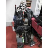 Golf: A Powakaddy Golf Bag, containing Ping G5 and G15 woods, Ping G5 zing putter, S2 Max irons,