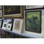 A Collection of Coloured Prints, including equestrian interest, Yorkshire Relish, aviation,