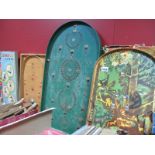 Four Vintage Bagatelle Boards, including an 'Olympic Games' model from the 1950's and an earlier