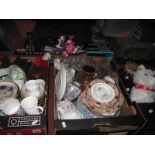 A Quantity of Ceramics, stoneware, soft toy dog, cutlery etc:- Three Boxes