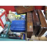 Crescent Collection Model Guns, books, flagon, tilley lamp, canteen cases, XIX Century Mahogany box,