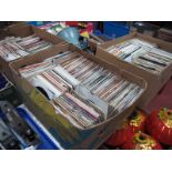 A Large Collection of 45rpm, 1960's - 80's varying genres, over 400:- Three Boxes (3)
