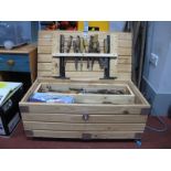Carpentry Tools - various chisels, saws, hammers, Stanley No.4 plane, rebate plane, scribe, rule,