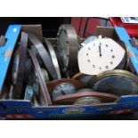 Mid XX Century Mantel Clocks - Metamec, Westclox, etc:- One Box