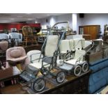 Two Circa 1900's Folding Tubular Framed Prams, including "Allwin' and Cumfifolda (2)