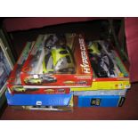 Three Micro Scalextric, Scalextric Inner City Speed, Scalextric Continental sports cars, Autocraft