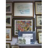 Joe Scarborough Print 'Evening Papers at Hillsborough Corner', Brian Edwards prints, Brian Edwards