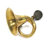 A Stylish 1920's Brass and Rubber Car Horn.