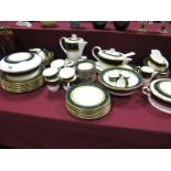 A Noritake "Fitzgerald" Pattern Bone China Dinner Service, comprising oval meat plate, seven