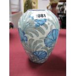 An Early XX Century Faience Pottery Vase, of ovoid form, painted in the Persian style with