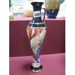 A Moorcroft Pottery Jug, painted in the 'Genesis Gold Leaf' trial pattern, impressed marks and dated