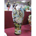 A Moorcroft Pottery Vase, painted in the 'Stone Kestrel' pattern, designed by Vicky Lovatt,