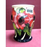 A Moorcroft Pottery Vase, painted in the 'Yeats Armistice Remembrance' pattern, designed by Kerry