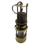 A Richard Johnson Clapham & Morris of Manchester & Liverpool Muster Miner's Safety Lamp, 325.cm high