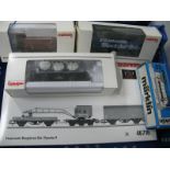 Five Items of Marklin "HO" Gauge Boxed Rolling Stock, Ref 46716 Crane Set - Ref 46202 "Kulmbacher"