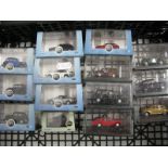 Fourteen Oxford 1:76th Scale Diecast Model Lineside Vehicles, including Ford Escort XR3i, boxed.