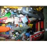 A Quantity of Diecast and Plastic Model Vehicles, by Britains, Maisto, Dinky, Corgi and other,